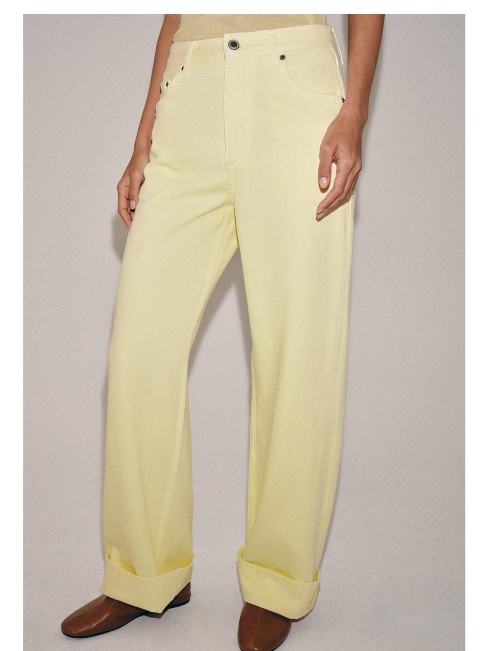 Zara mid rise baggy jeans